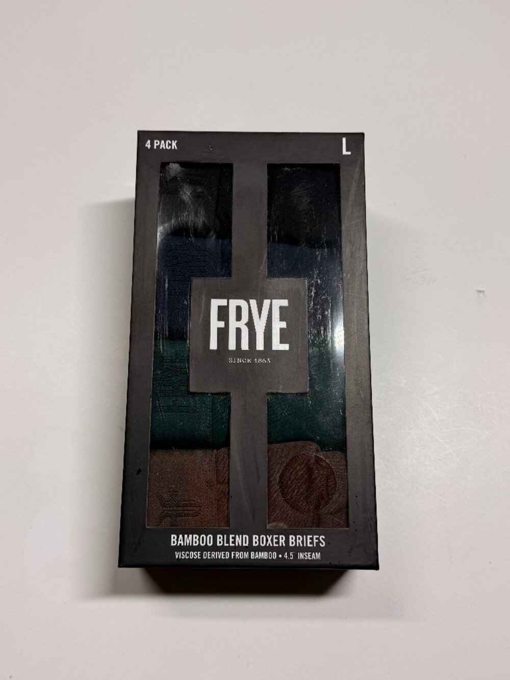 FRYE Bamboo Blend Boxer Briefs - 4 Pack - NWT - Deep Earthly Colors